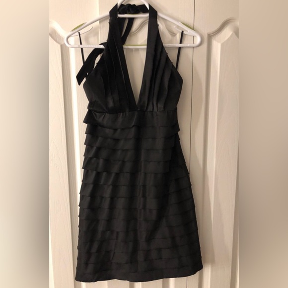 NUMERO Sexy Black Dress Horizontal Layers - Picture 3 of 5